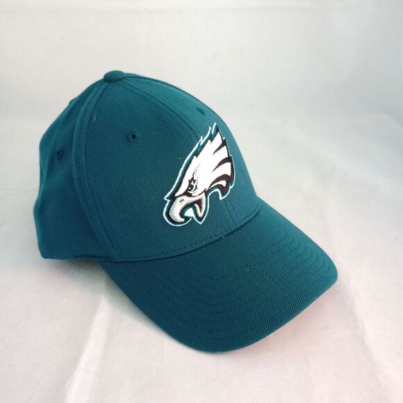 NFL Reebok Philadelphia Eagles Flex Fit Fitted Hat Cap M/L Football Gear 6 Panel - Picture 2 of 7
